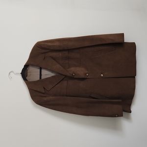 Vintage brown suede blazer